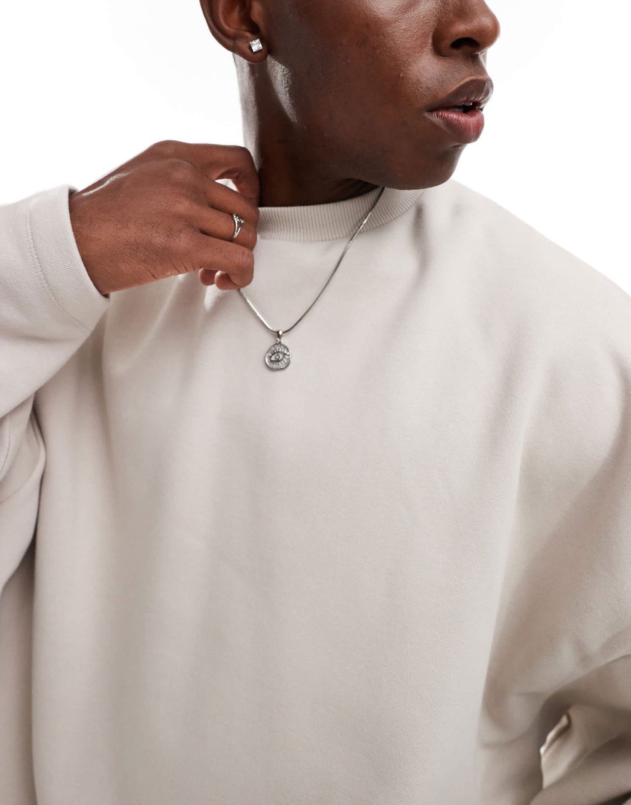 ASOS DESIGN premium heavyweight extreme oversized crew neck sweatshirt in 400gsms in beige - BEIGE - ASOS Sample Sale EU Store