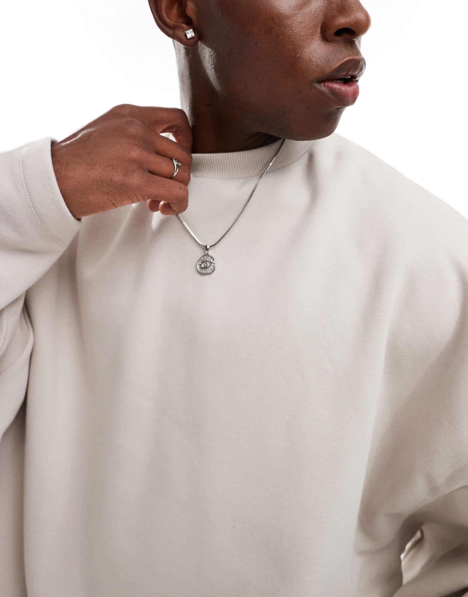 ASOS DESIGN premium heavyweight extreme oversized crew neck sweatshirt in 400gsms in beige - BEIGE - ASOS Sample Sale EU Store