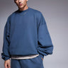 Sudadera oversize extrema de peso premium 400gsm ASOS DESIGN en azul lavado - CARBÓN