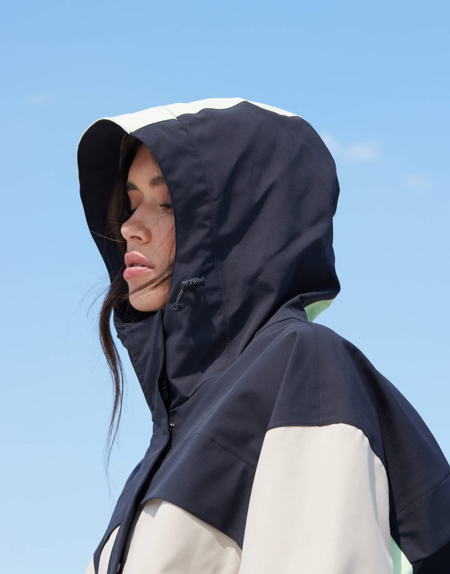 ASOS DESIGN premium waterproof cropped rain jacket in stone - ASOS Sample Sale EU Store