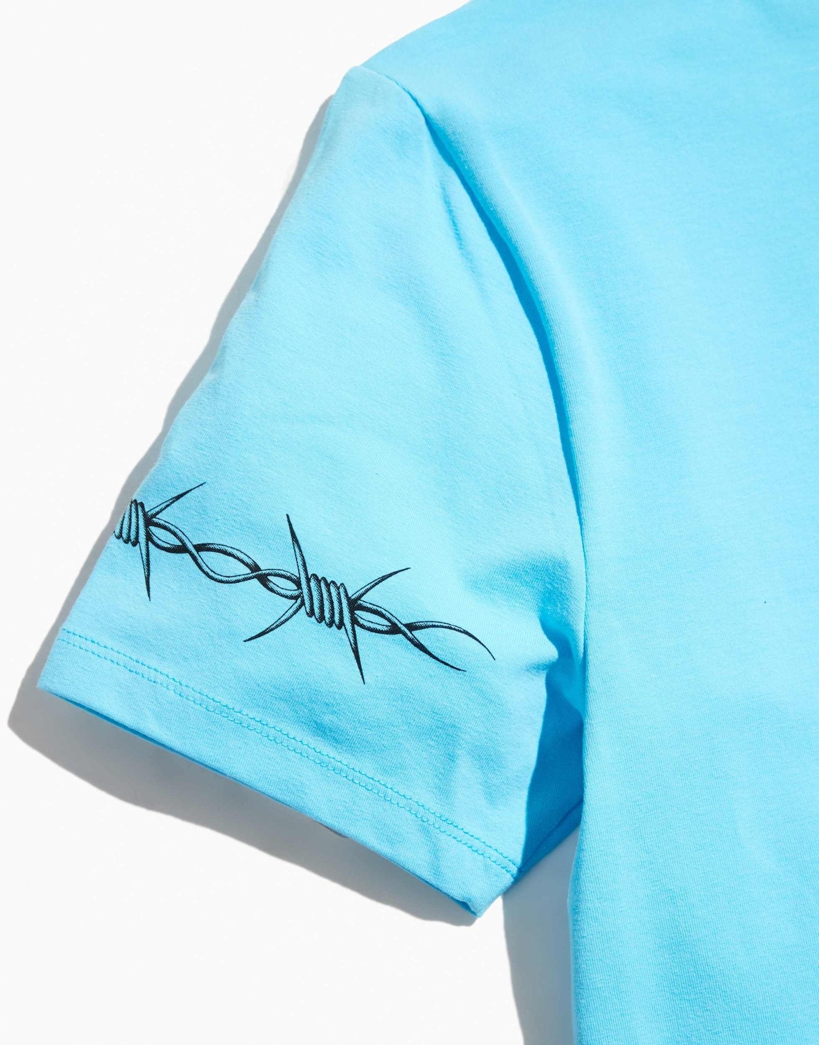 ASOS DESIGN PRIDE genderless baby tee in neon blue with chest print - ASOS Sample Sale EU Store