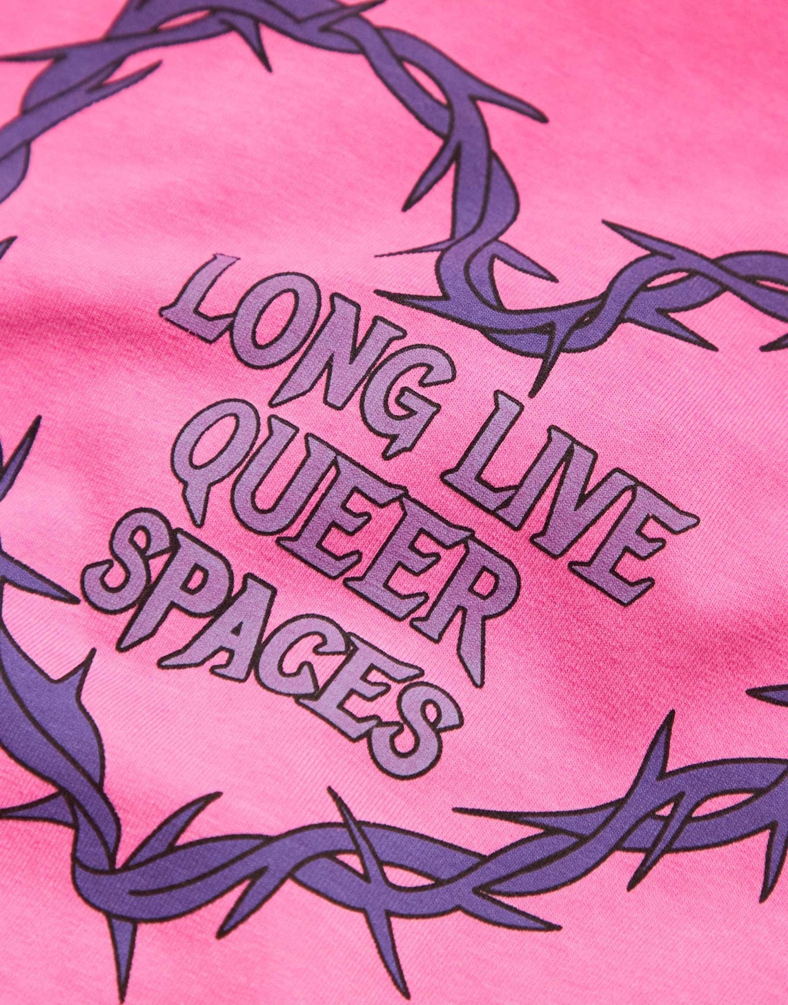 ASOS DESIGN PRIDE genderless baby tee in pink with asymmetric hem and chest print - ASOS Sample Sale EU Store