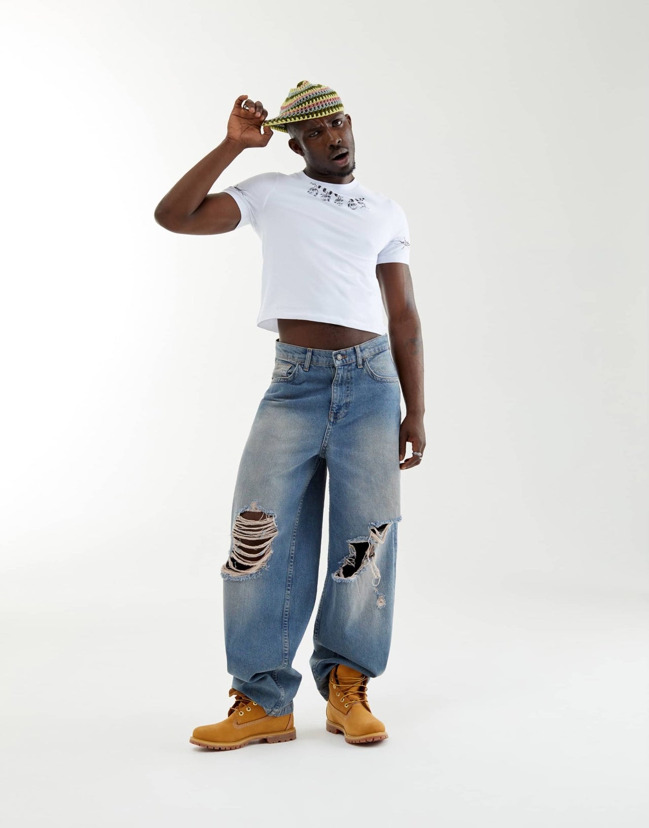 ASOS DESIGN PRIDE genderless baby tee in white with chest print - ASOS Sample Sale EU Store