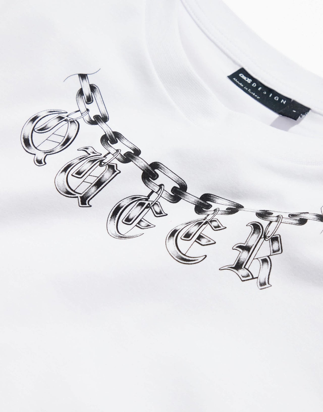 ASOS DESIGN PRIDE genderless baby tee in white with chest print - ASOS Sample Sale EU Store