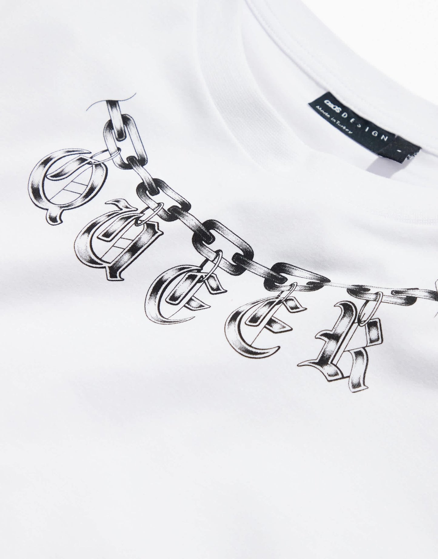 ASOS DESIGN PRIDE genderless baby tee in white with chest print - ASOS Sample Sale EU Store