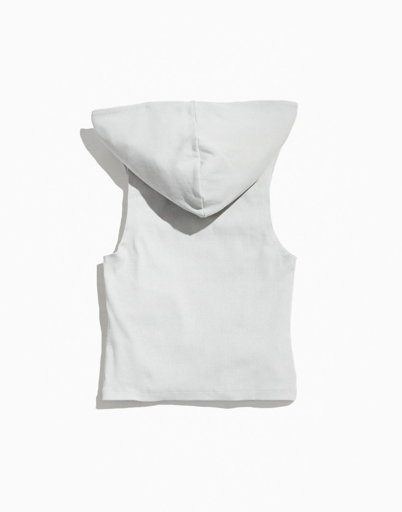 ASOS DESIGN PRIDE genderless hooded vest in grey rib with chest print - ASOS Sample Sale EU Store