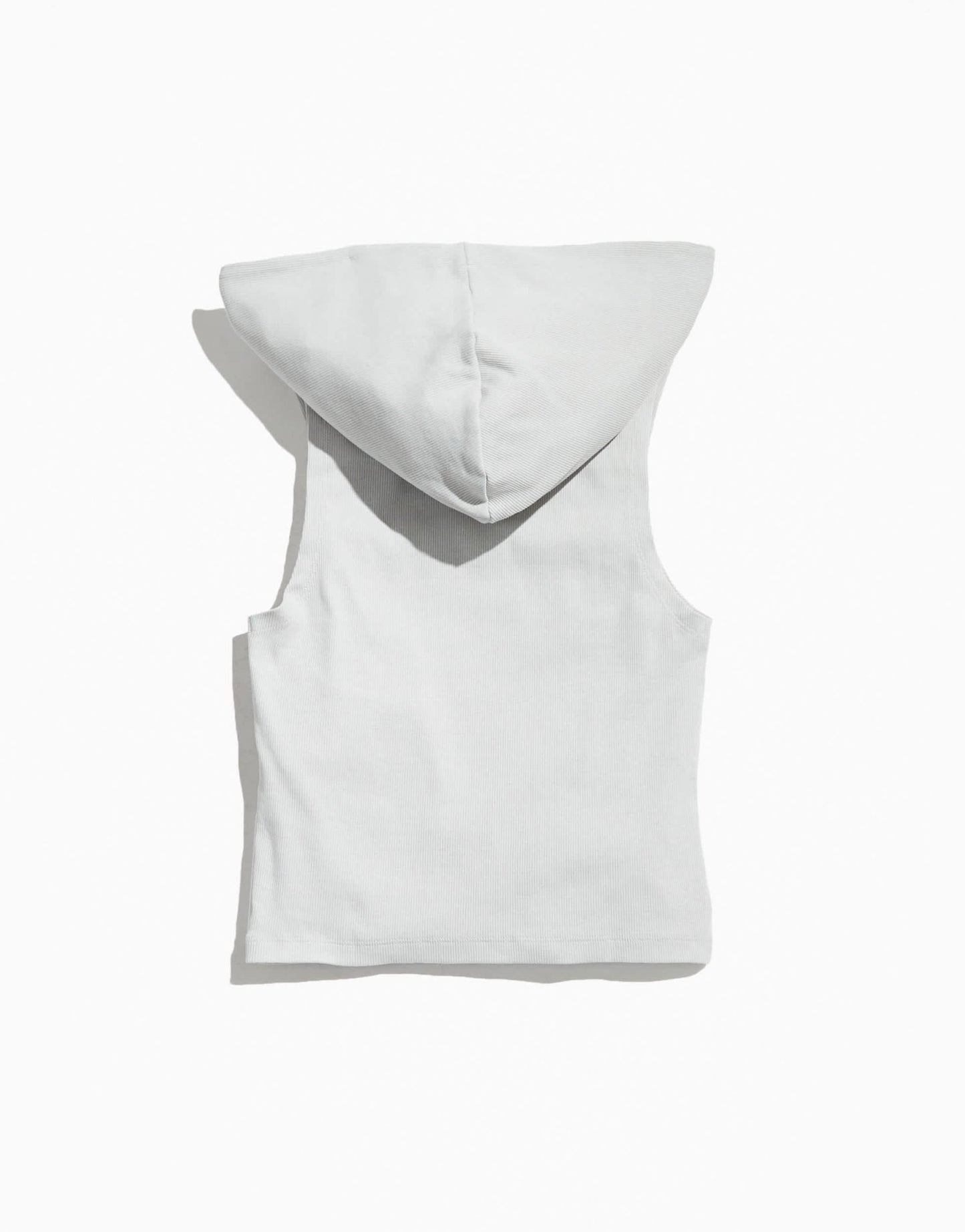 ASOS DESIGN PRIDE genderless hooded vest in grey rib with chest print - ASOS Sample Sale EU Store