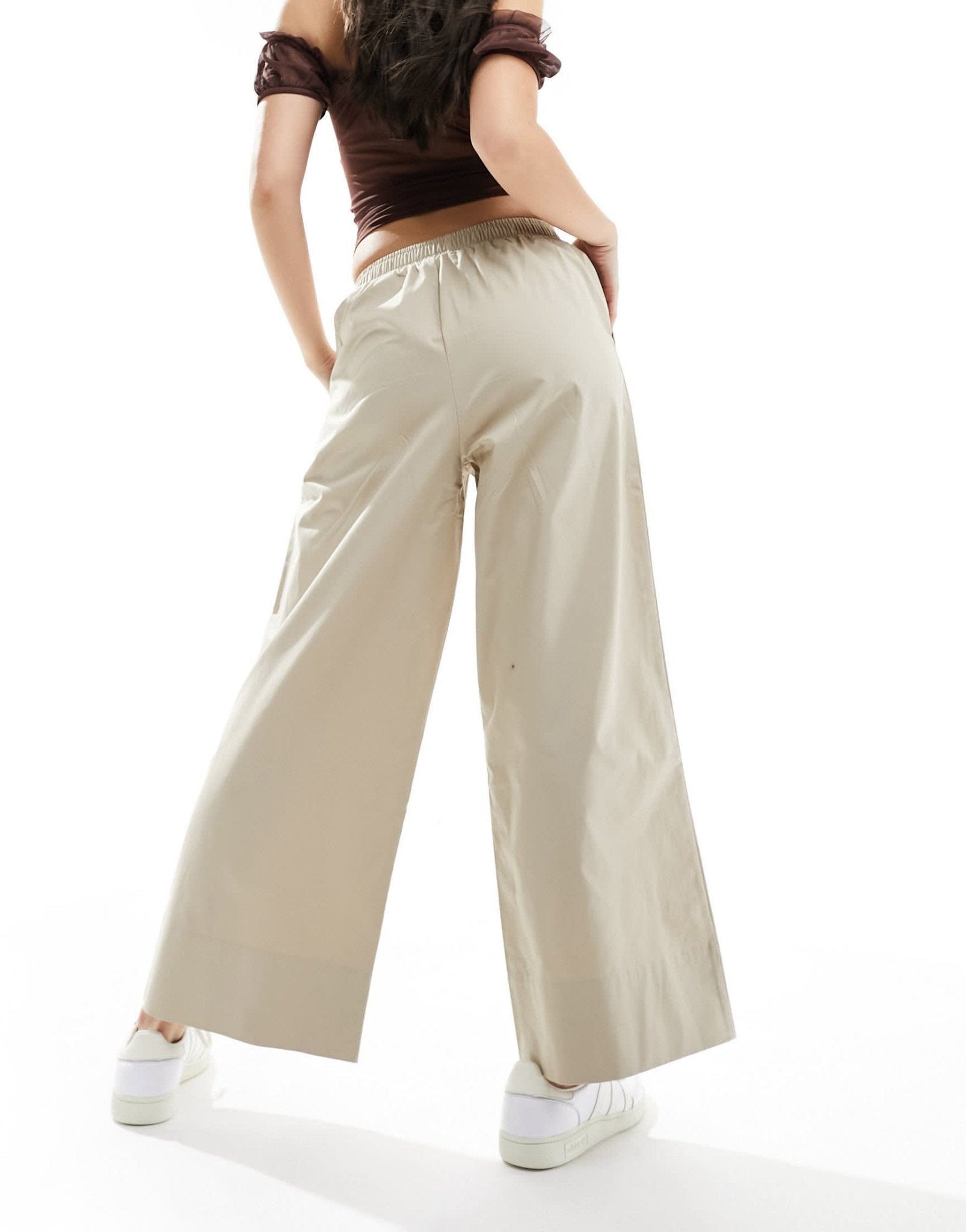 ASOS DESIGN pull on culotte in stone - ASOS Sample Sale EU Store