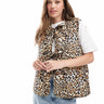 Gilet matelassé à nœud ASOS DESIGN imprimé animal