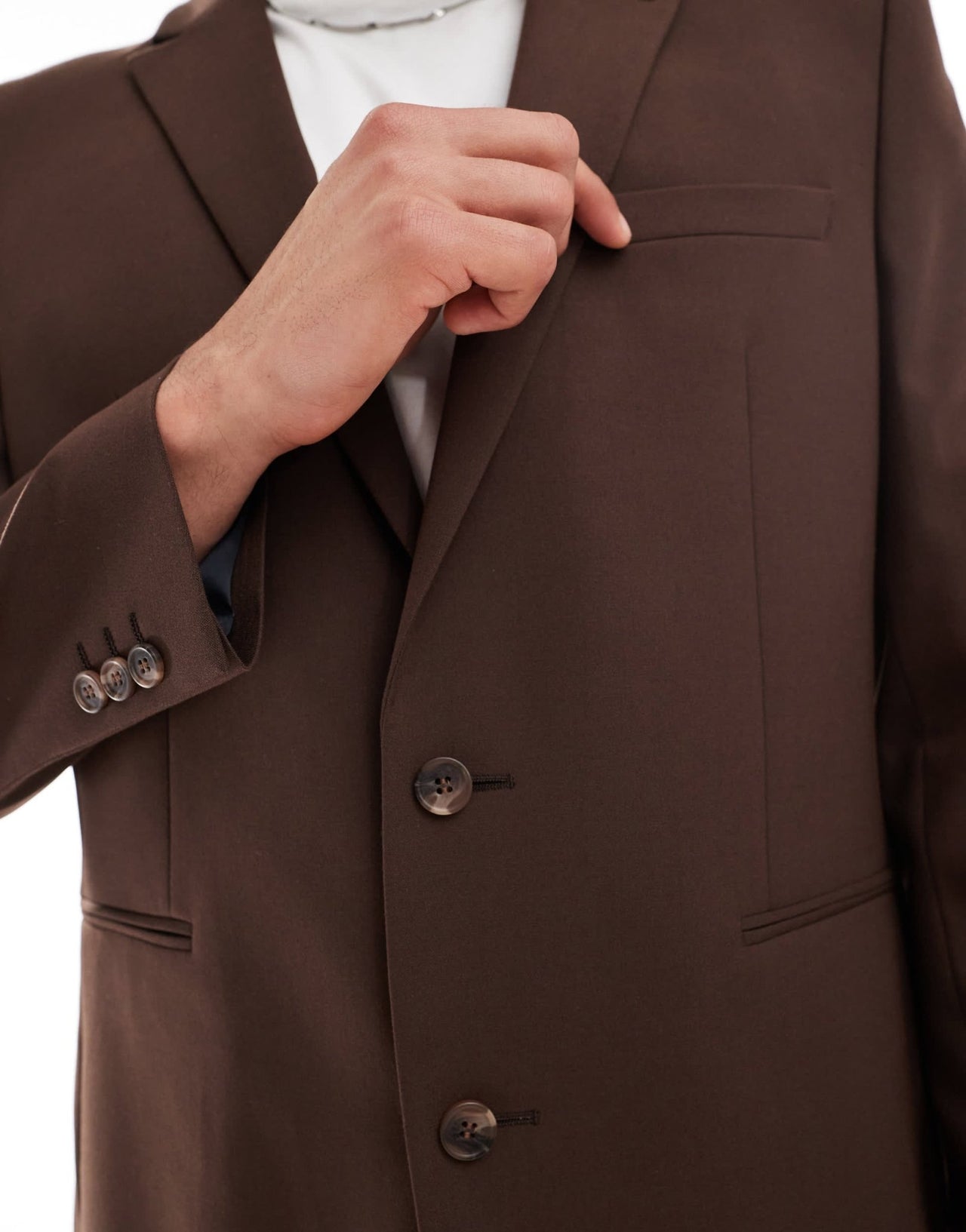 ASOS DESIGN regular fit suit jacket in brown - ASOS Sample Sale EU Store