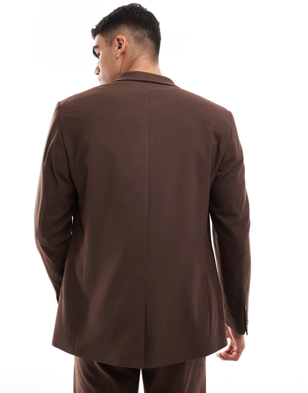ASOS DESIGN regular fit suit jacket in brown - ASOS Sample Sale EU Store