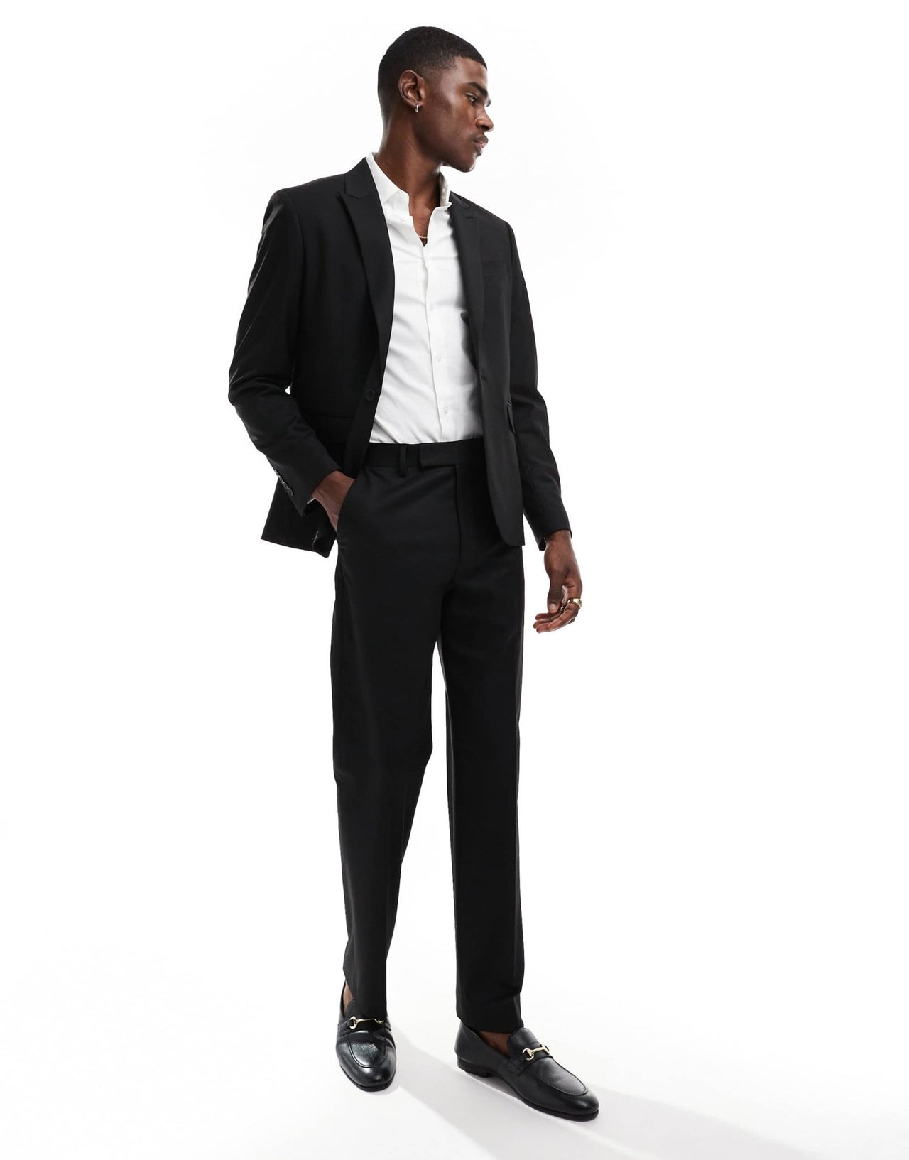 ASOS DESIGN regular fit suit jacket with wool in black - ASOS Sample Sale EU Store