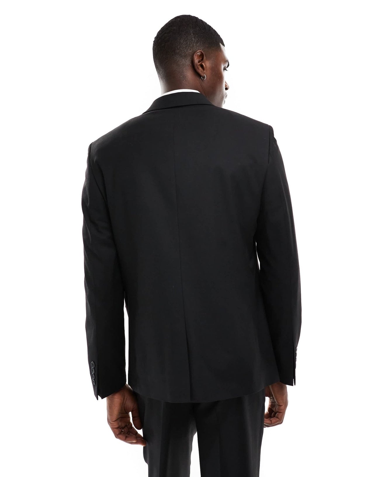 ASOS DESIGN regular fit suit jacket with wool in black - ASOS Sample Sale EU Store