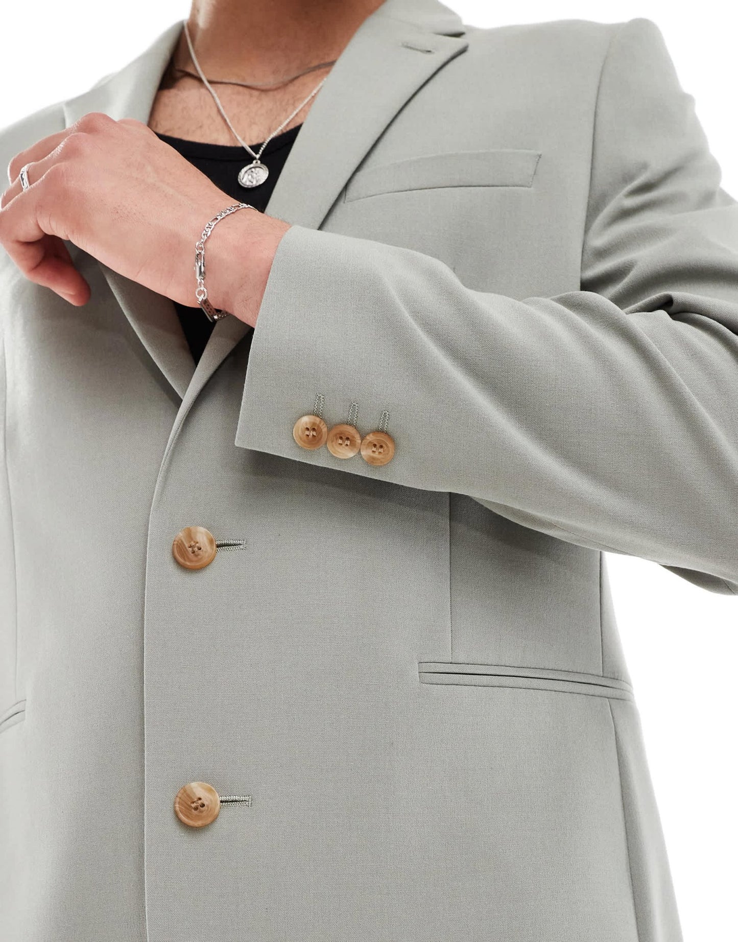 ASOS DESIGN regular suit jacket in sage green - ASOS Sample Sale EU Store