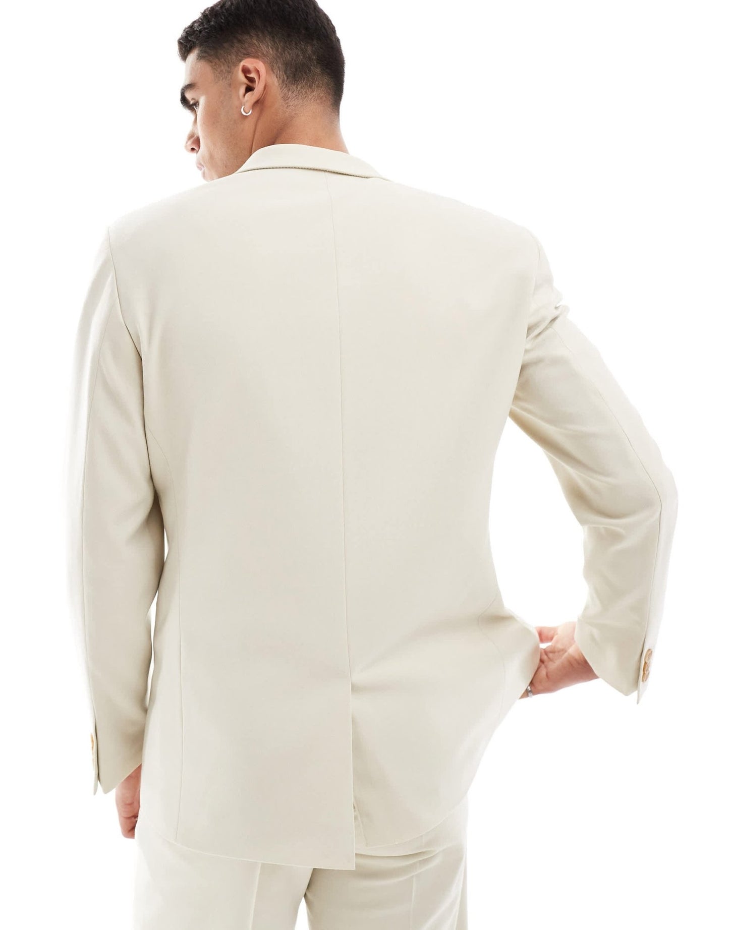 ASOS DESIGN regular suit jacket in stone - ASOS Sample Sale EU Store