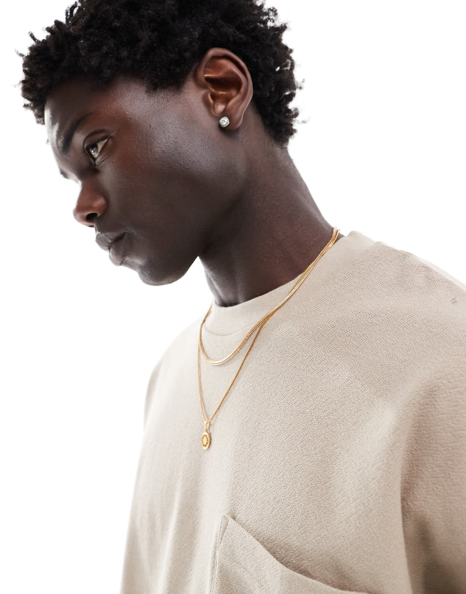 ASOS DESIGN relaxed boucle t-shirt in taupe - ASOS Sample Sale EU Store