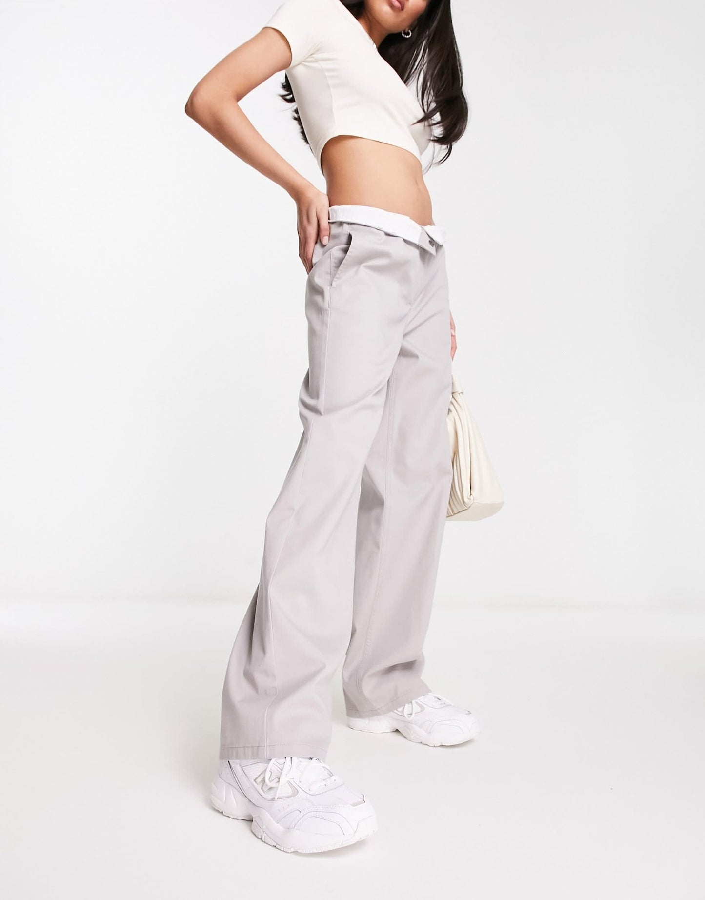 ASOS DESIGN relaxed boyfriend trouser in grey - ASOS Sample Sale EU Store
