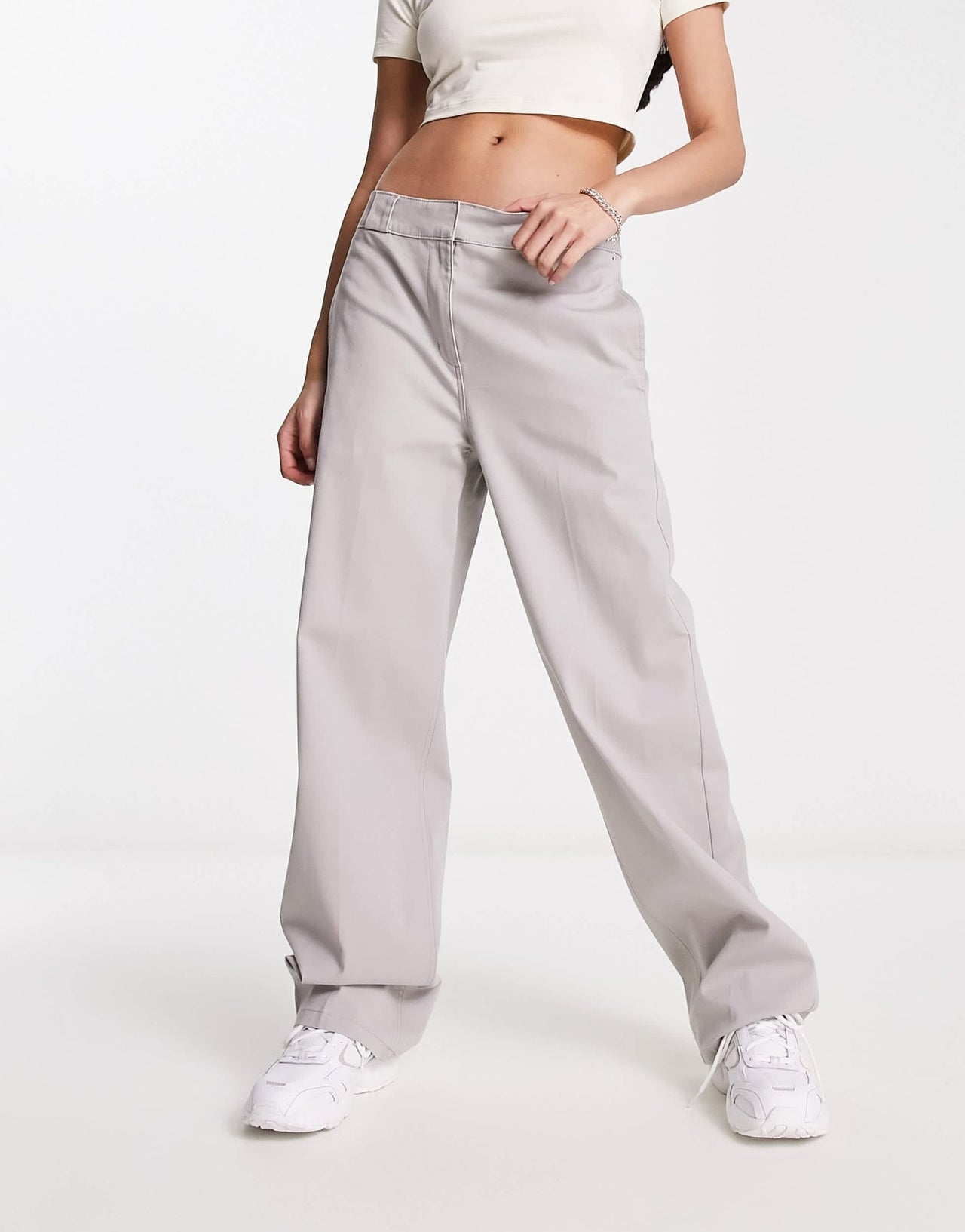 ASOS DESIGN relaxed boyfriend trouser in grey - ASOS Sample Sale EU Store