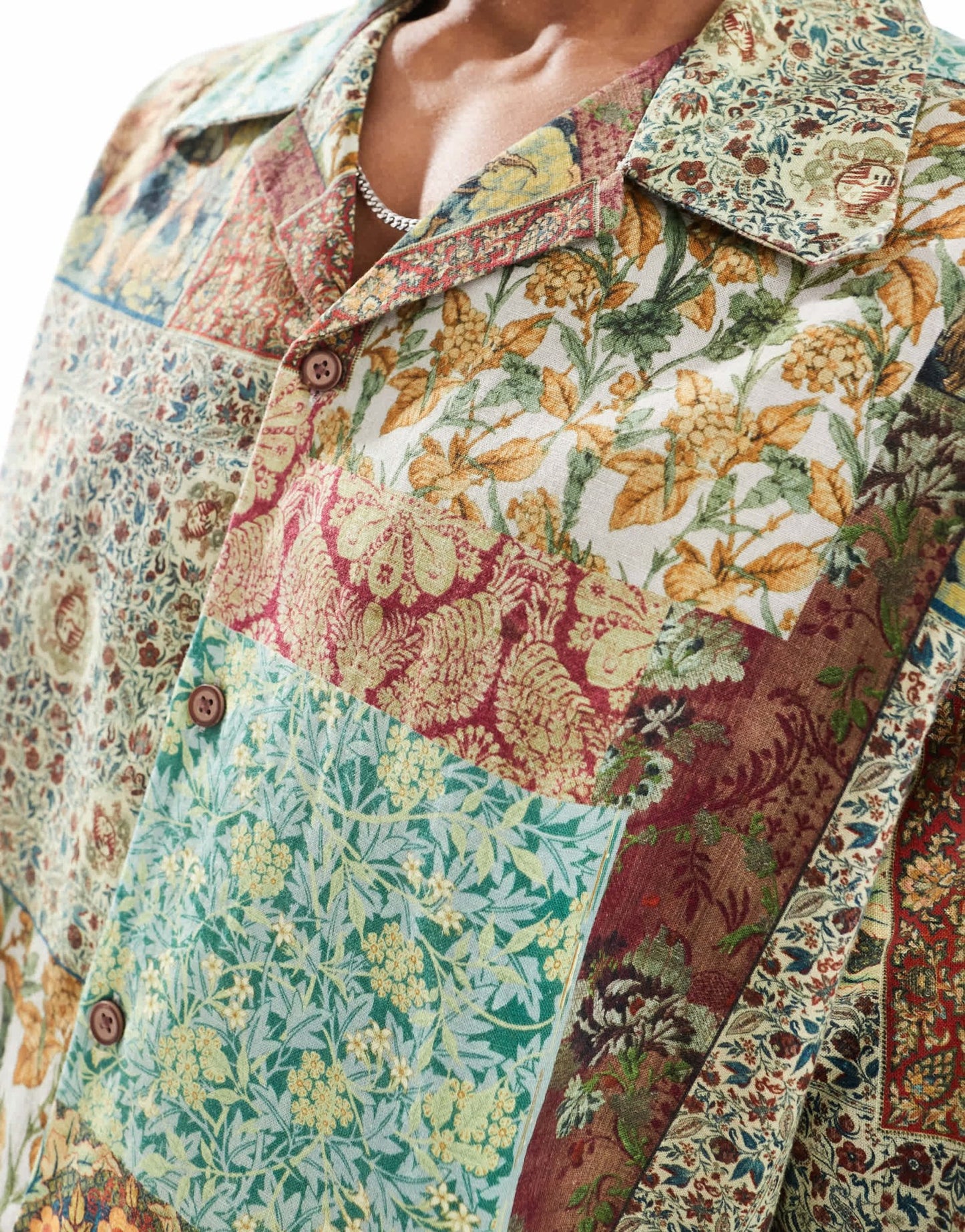ASOS DESIGN relaxed revere shirt in tapestry print - ASOS Sample Sale EU Store