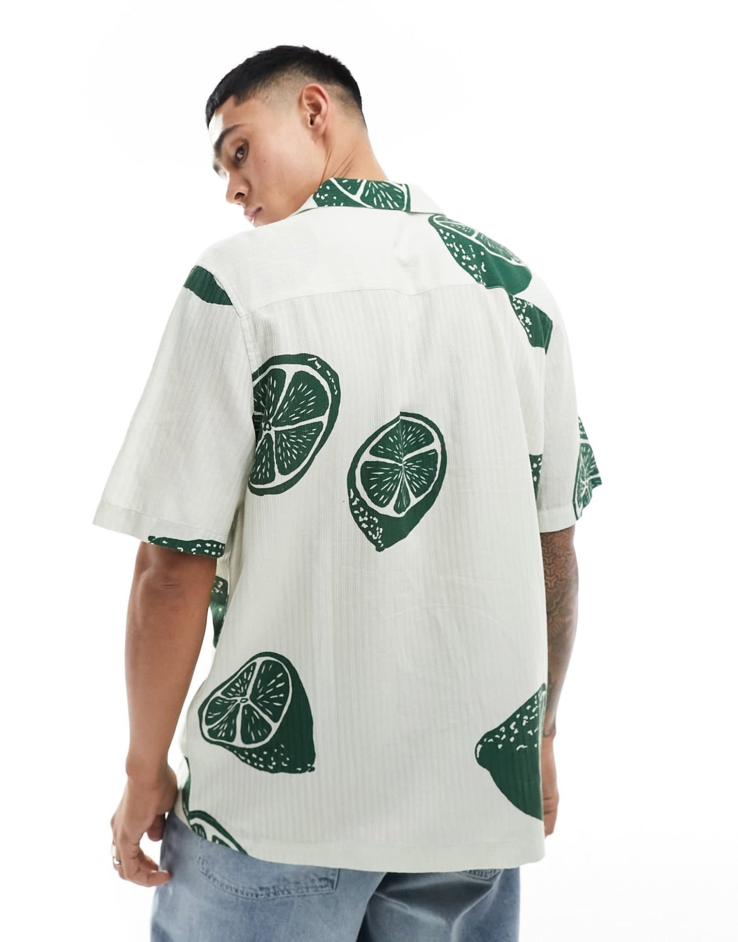 ASOS DESIGN relaxed revere shirt with fruit print - ASOS Sample Sale EU Store
