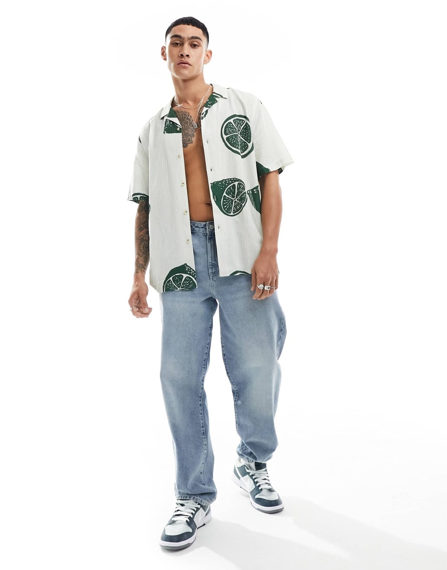 ASOS DESIGN relaxed revere shirt with fruit print - ASOS Sample Sale EU Store