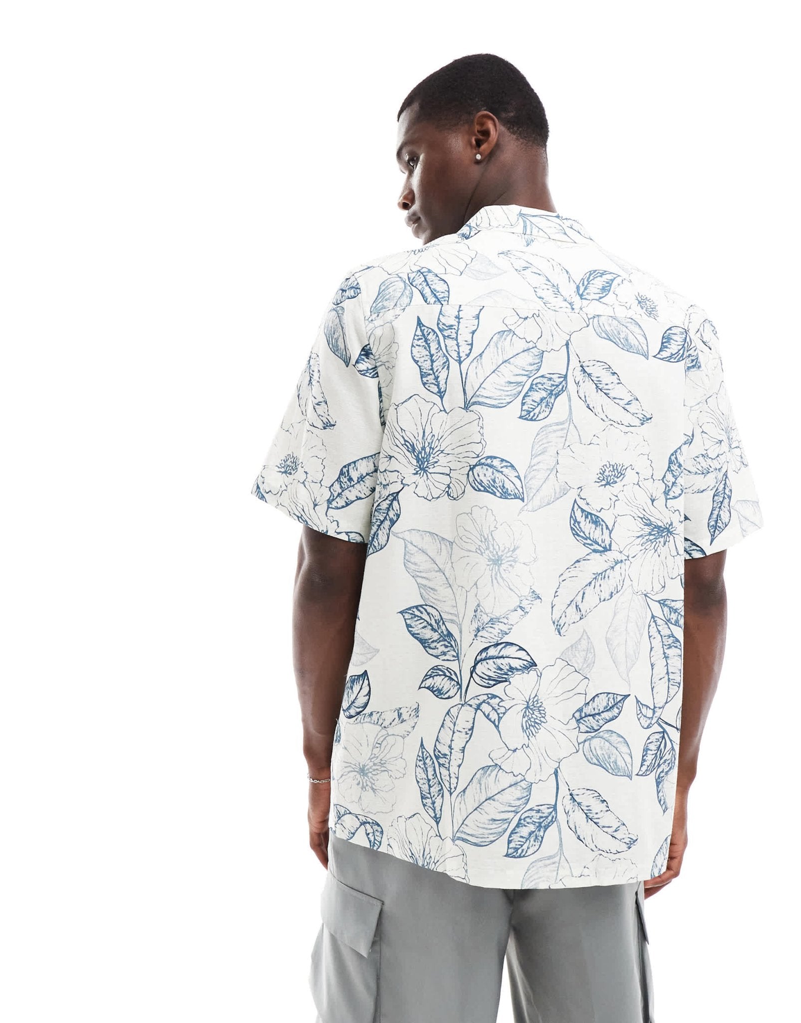 ASOS DESIGN relaxed revere shirt with vintage tropical floral print - ASOS Sample Sale EU Store