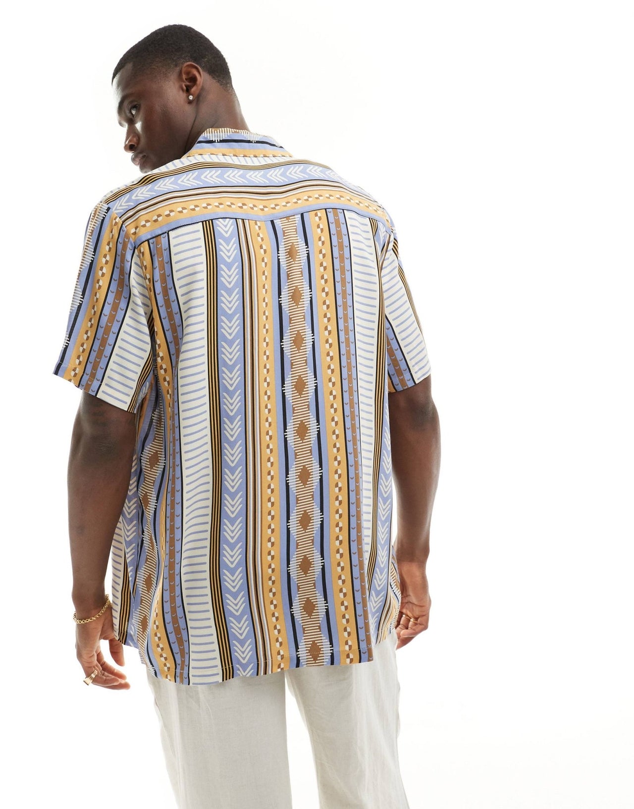 ASOS DESIGN relaxed shirt in aztec print - ASOS Sample Sale EU Store