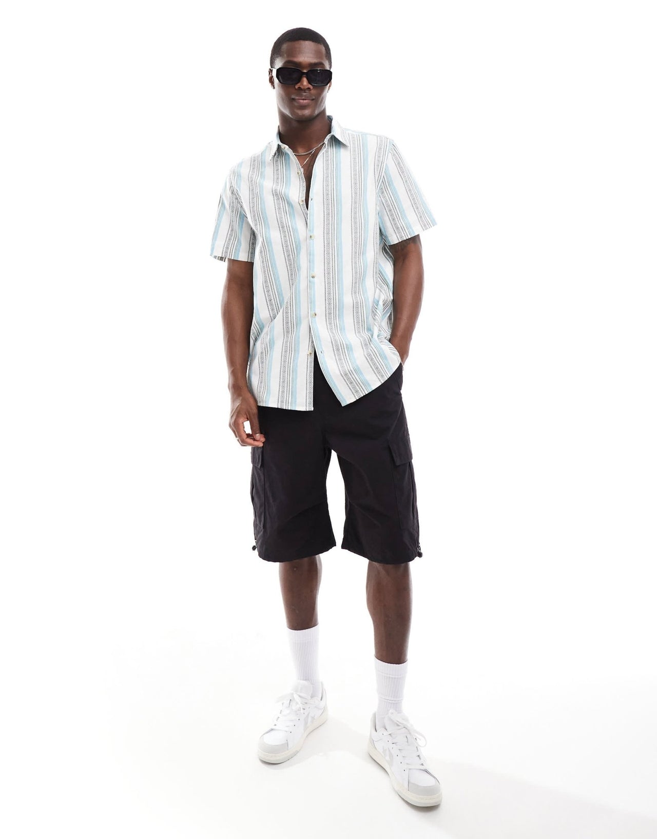 ASOS DESIGN relaxed shirt in aztec stripe - ASOS Sample Sale EU Store
