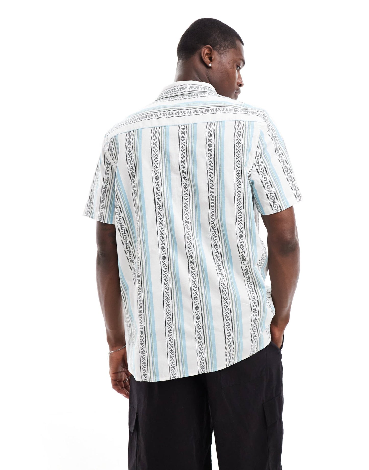 ASOS DESIGN relaxed shirt in aztec stripe - ASOS Sample Sale EU Store