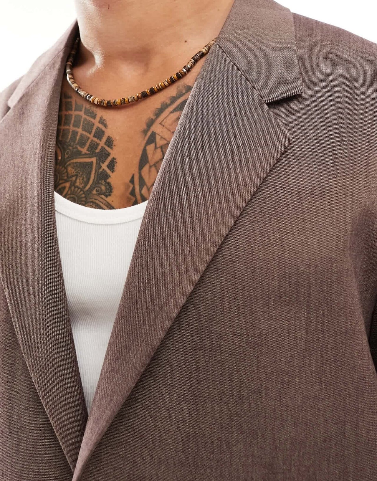 ASOS DESIGN relaxed suit jacket in brown - ASOS Sample Sale EU Store