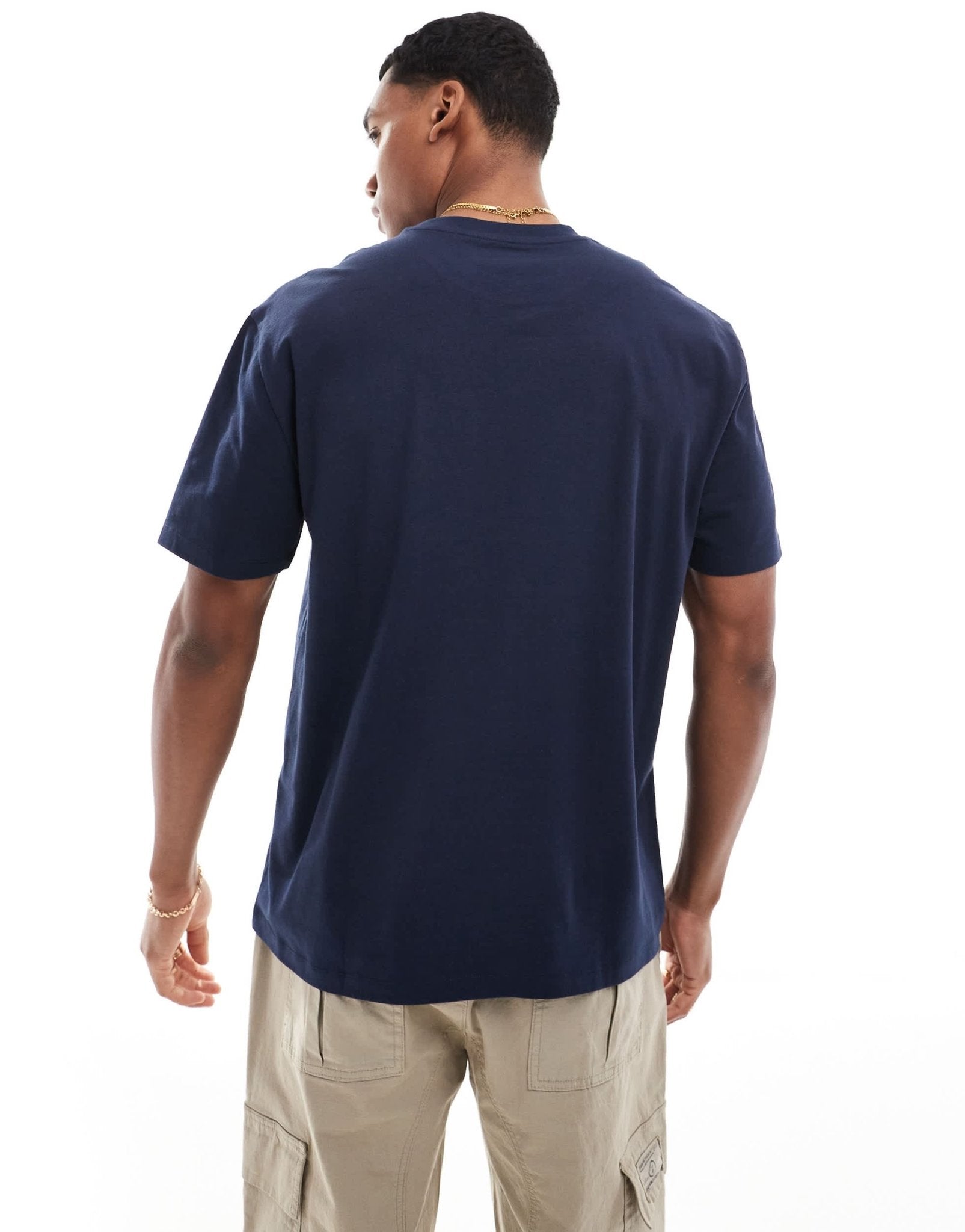 ASOS DESIGN relaxed t-shirt in navy with celestial chest print - ASOS Sample Sale EU Store
