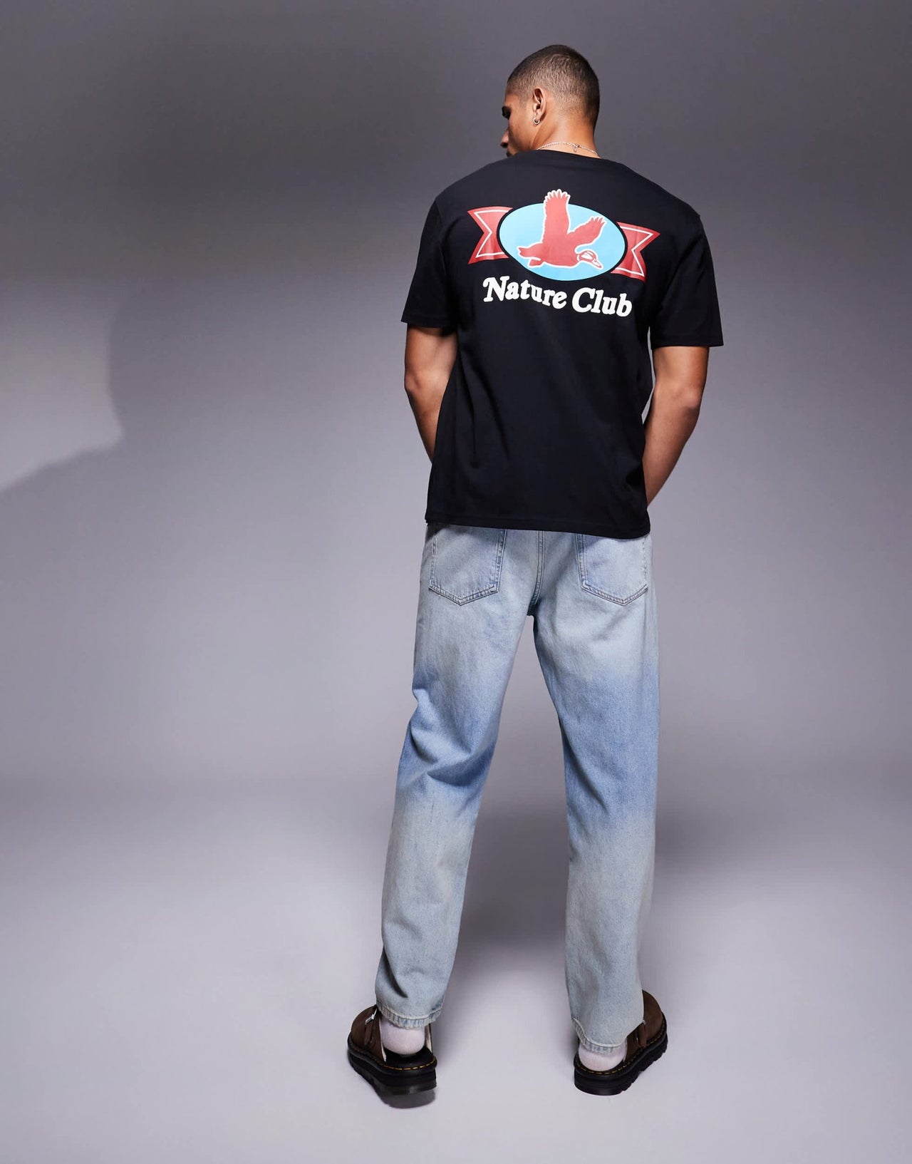 ASOS DESIGN relaxed t-shirt with back print in black - ASOS Sample Sale EU Store
