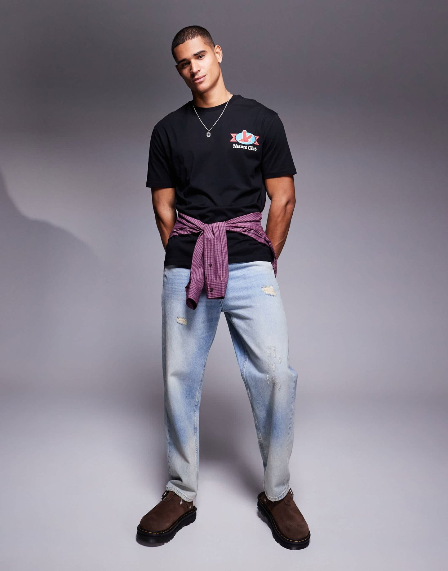 ASOS DESIGN relaxed t-shirt with back print in black - ASOS Sample Sale EU Store