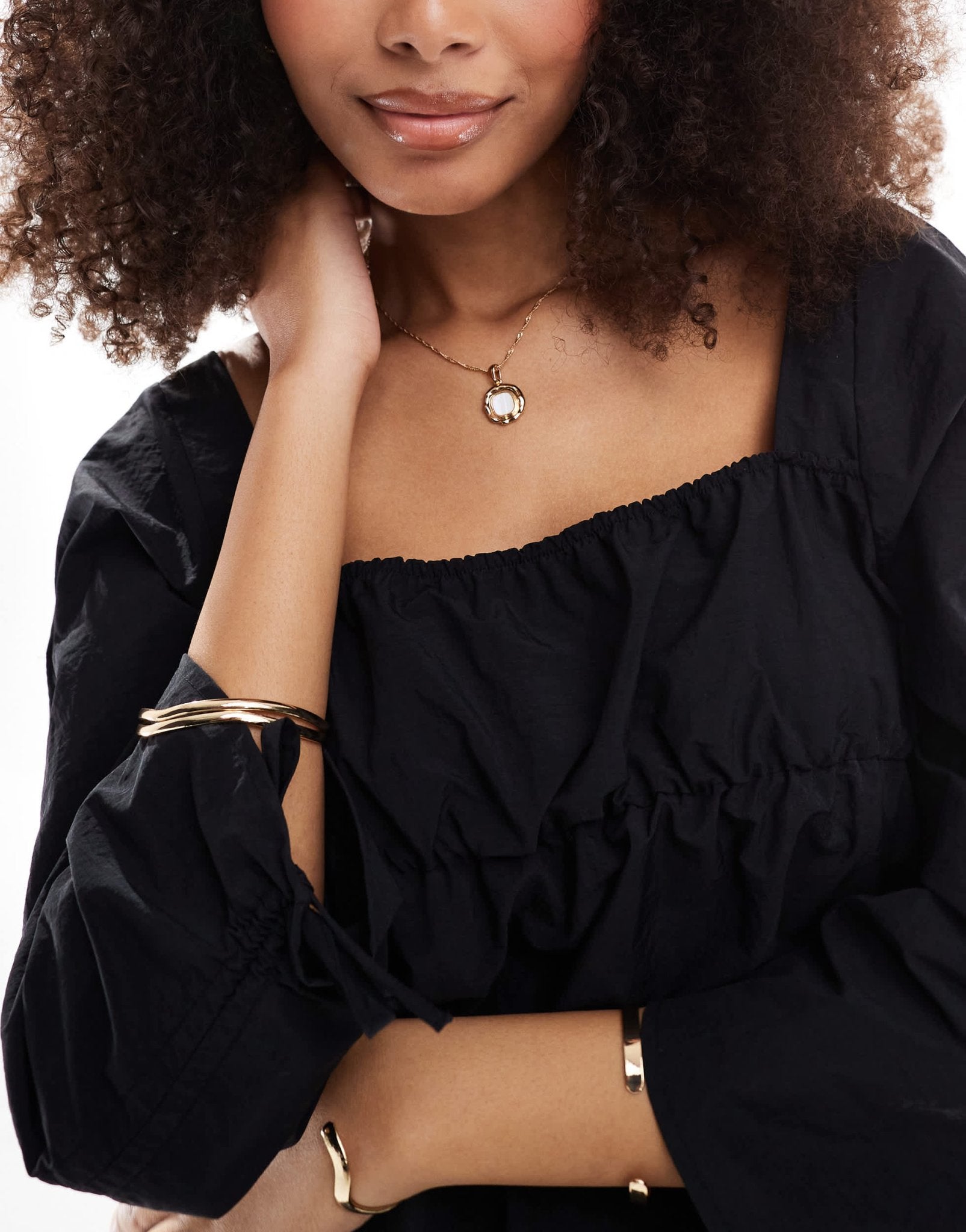 ASOS DESIGN ruched sleeve mini dress in black - ASOS Sample Sale EU Store