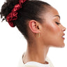 ASOS DESIGN satin scrunchie in burgundy