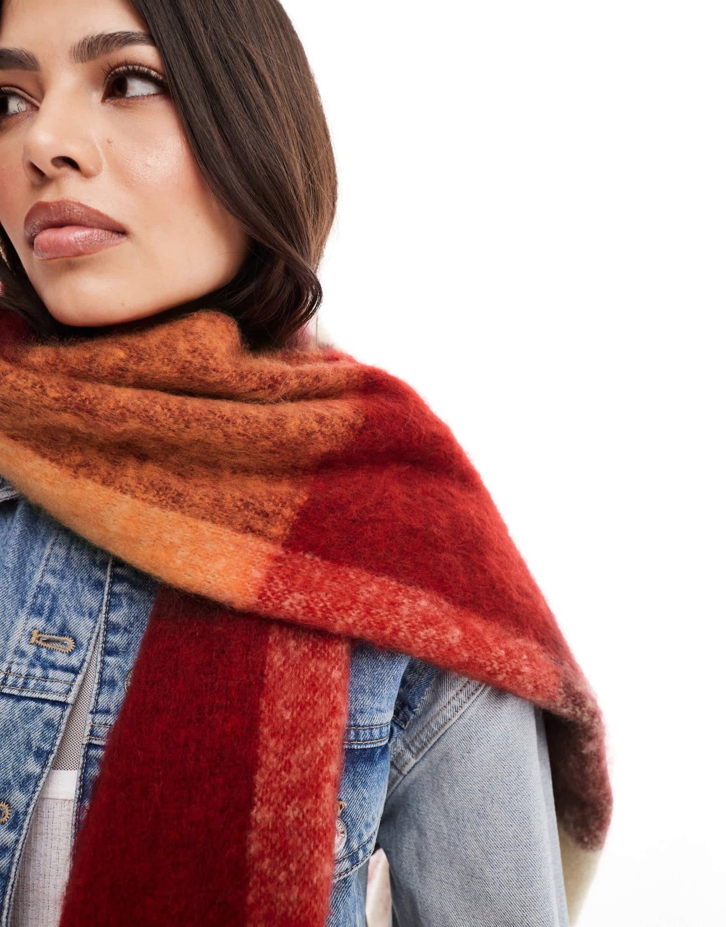 ASOS DESIGN scarf with multi check design - ASOS Sample Sale EU Store