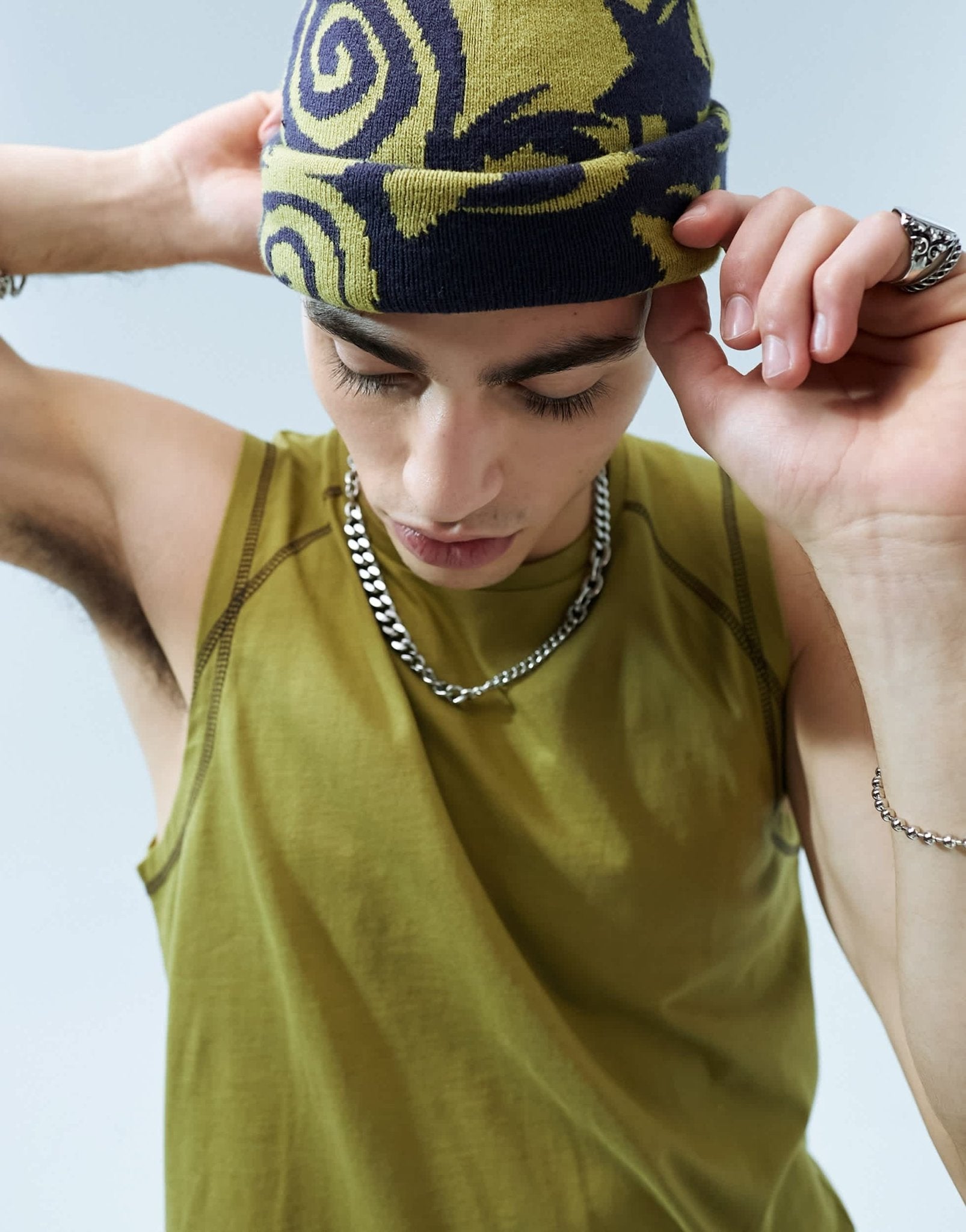 ASOS DESIGN seam detail tank in khaki - ASOS Sample Sale EU Store