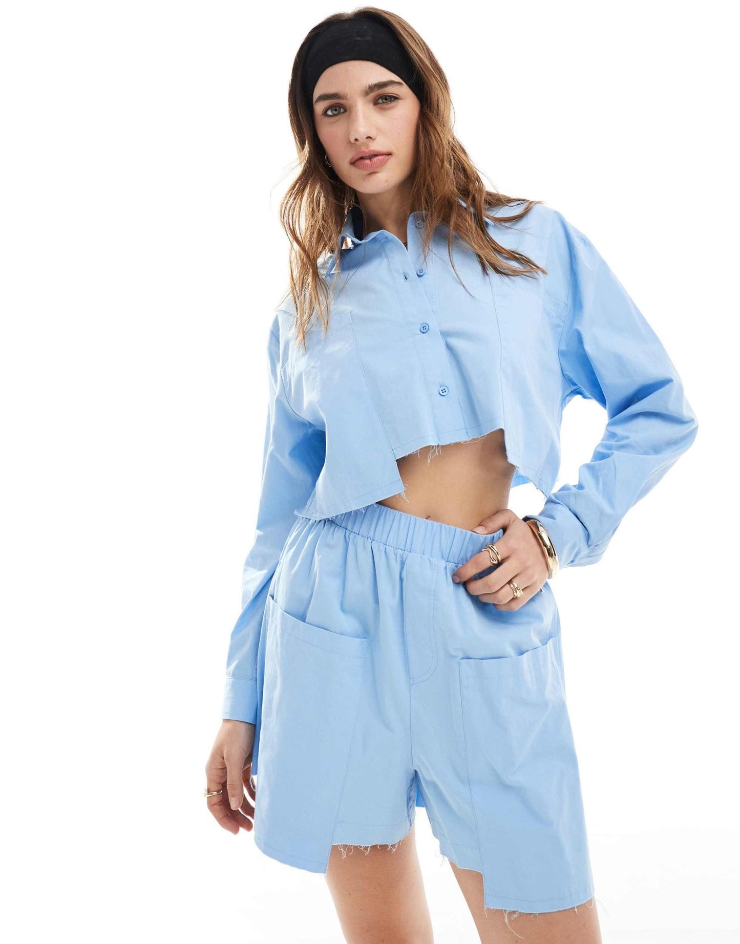 ASOS DESIGN shirt with raw edge pocket details - ASOS Sample Sale EU Store