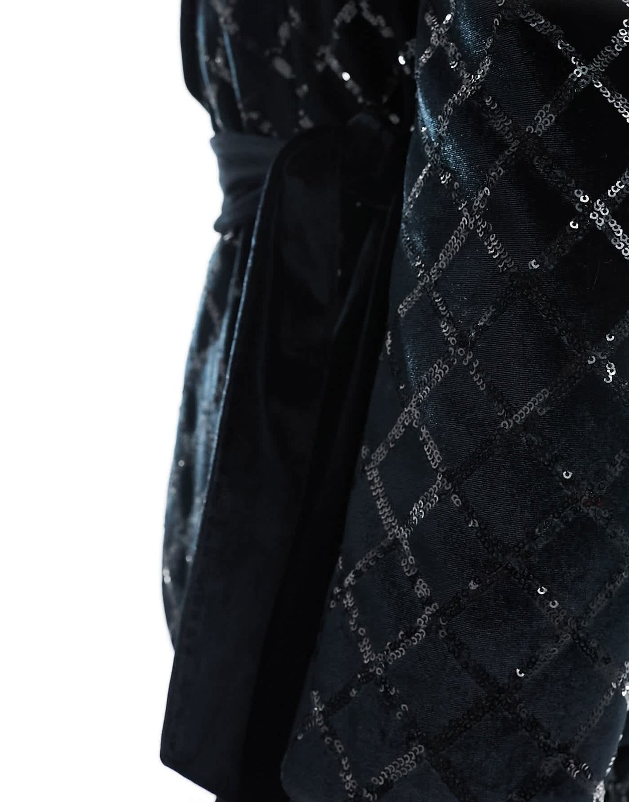 ASOS DESIGN skinny diamond sequin suit jacket in black - ASOS Sample Sale EU Store
