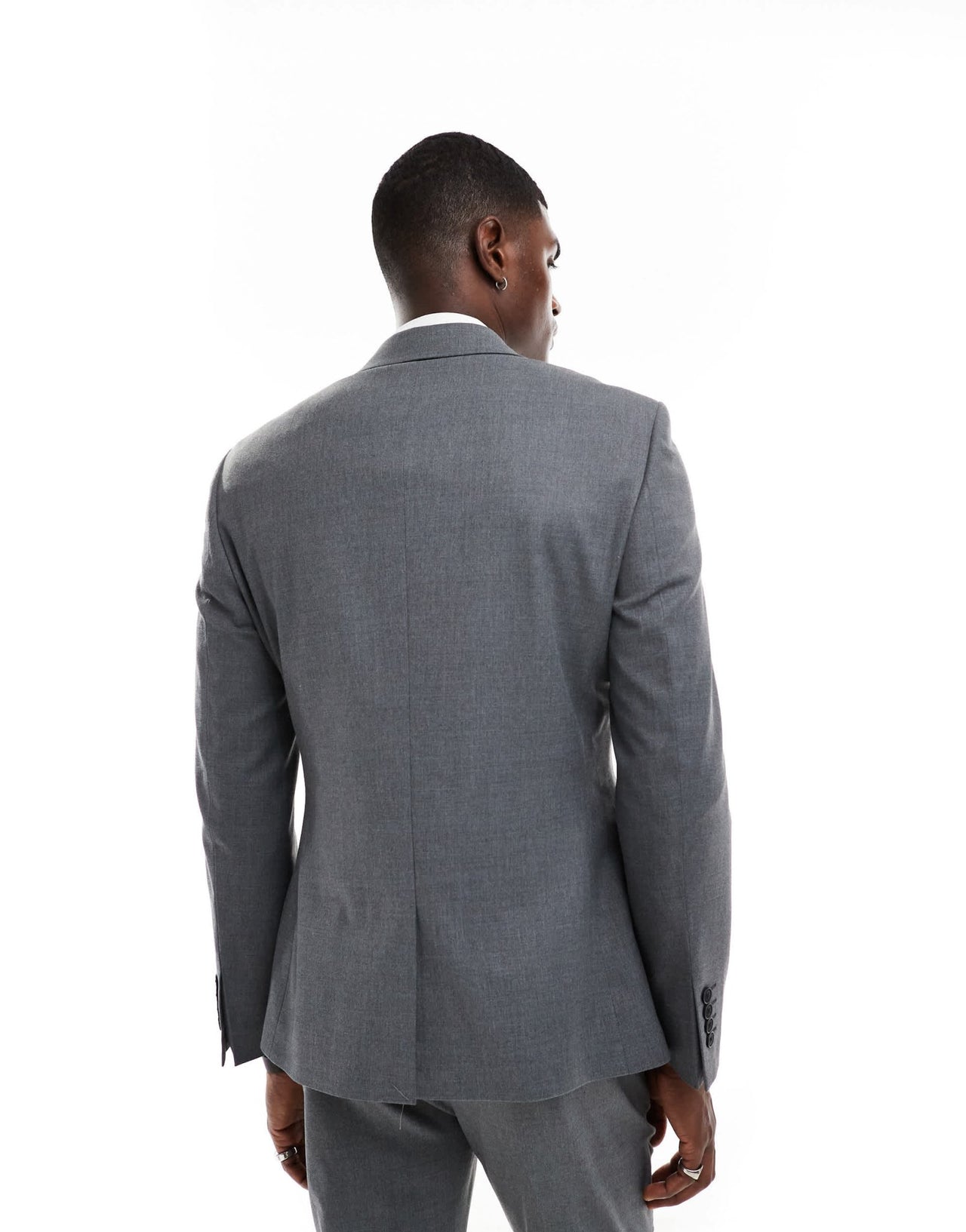 ASOS DESIGN skinny fit suit jacket with wool in charcoal grey - ASOS Sample Sale EU Store