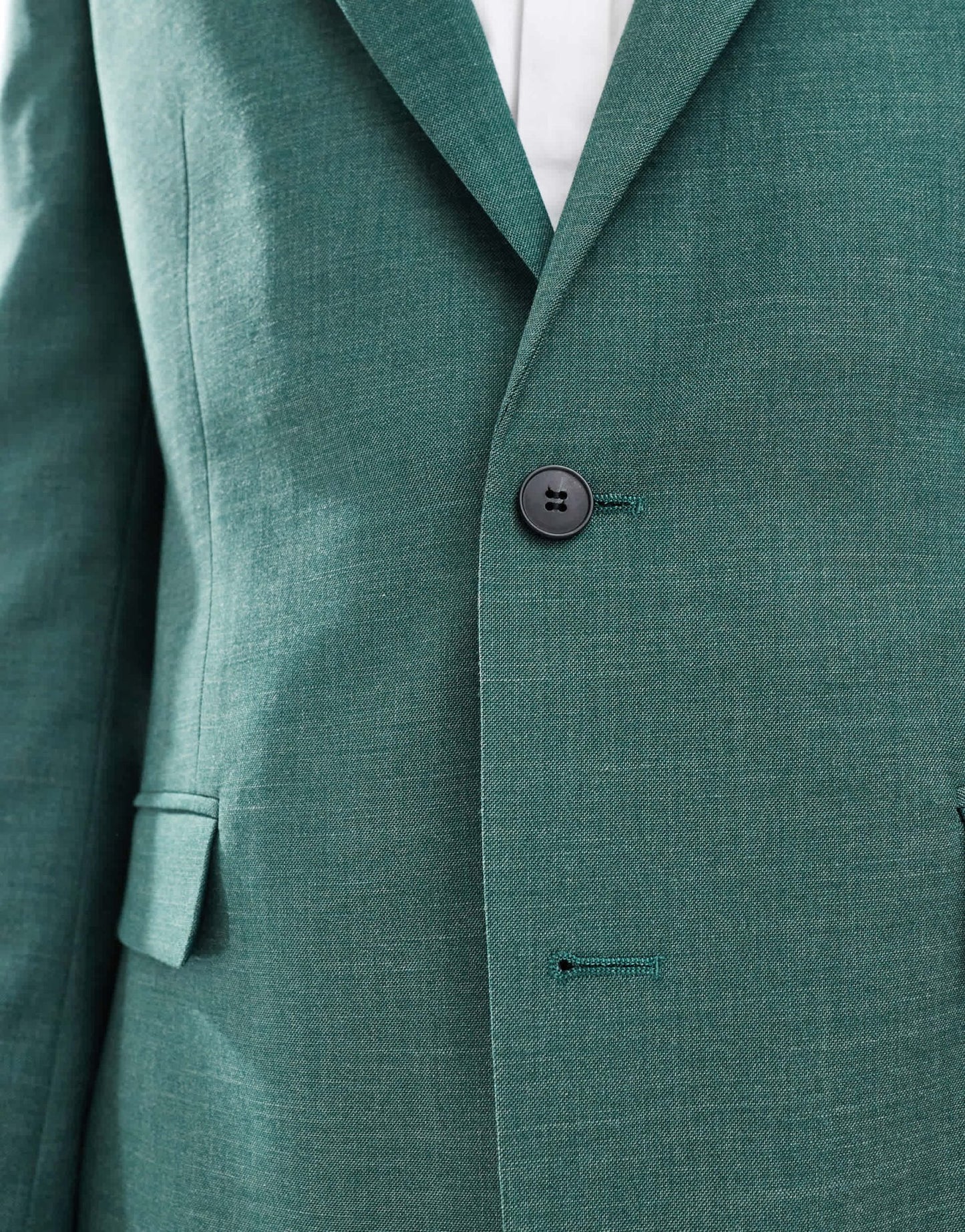 ASOS DESIGN skinny suit jacket in green crosshatch - ASOS Sample Sale EU Store