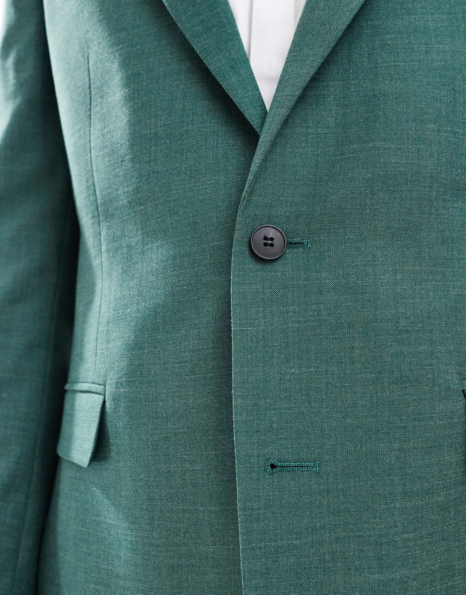 ASOS DESIGN skinny suit jacket in green crosshatch - ASOS Sample Sale EU Store