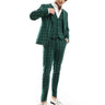 ASOS DESIGN skinny suit jacket in green tonal check
