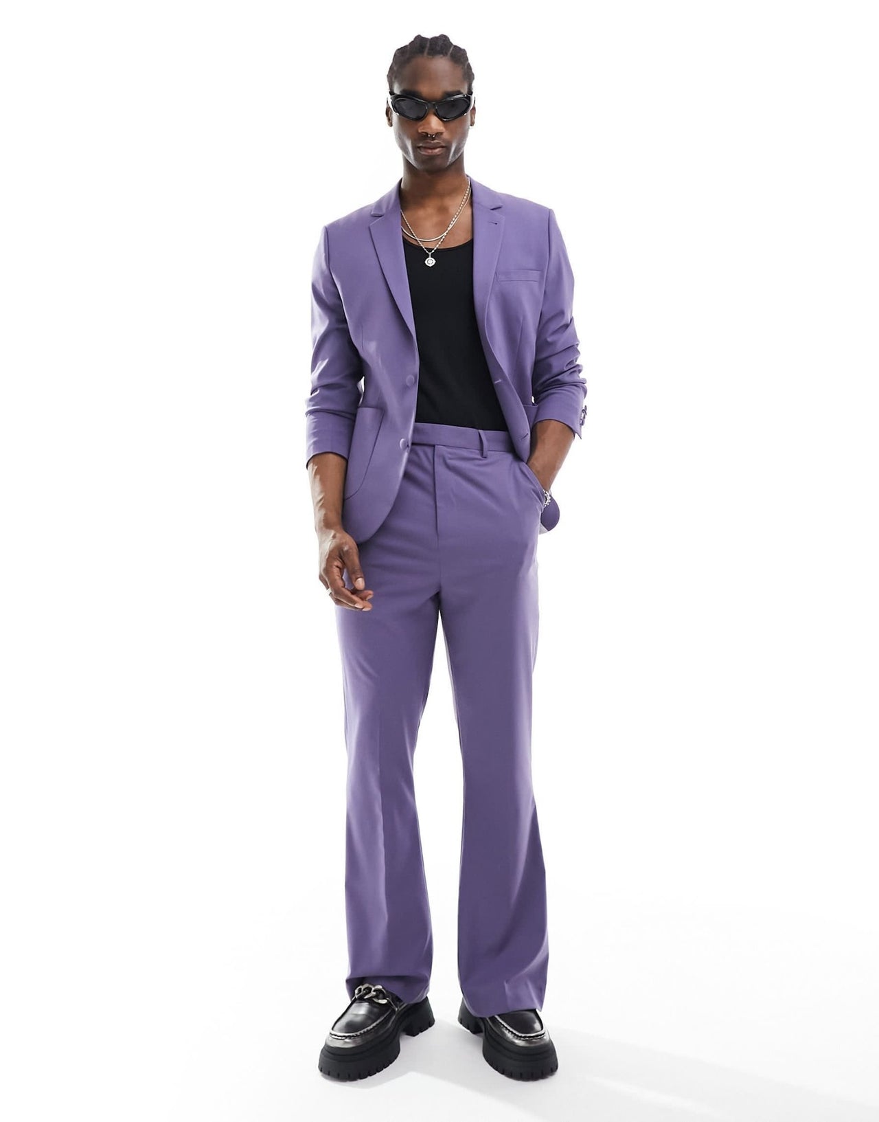 ASOS DESIGN skinny suit jacket in purple - ASOS Sample Sale EU Store
