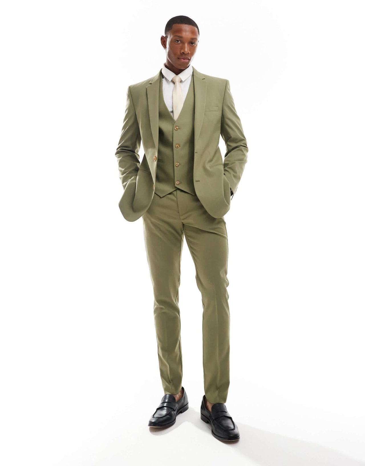 ASOS DESIGN skinny suit trouser in sage - ASOS Sample Sale EU Store