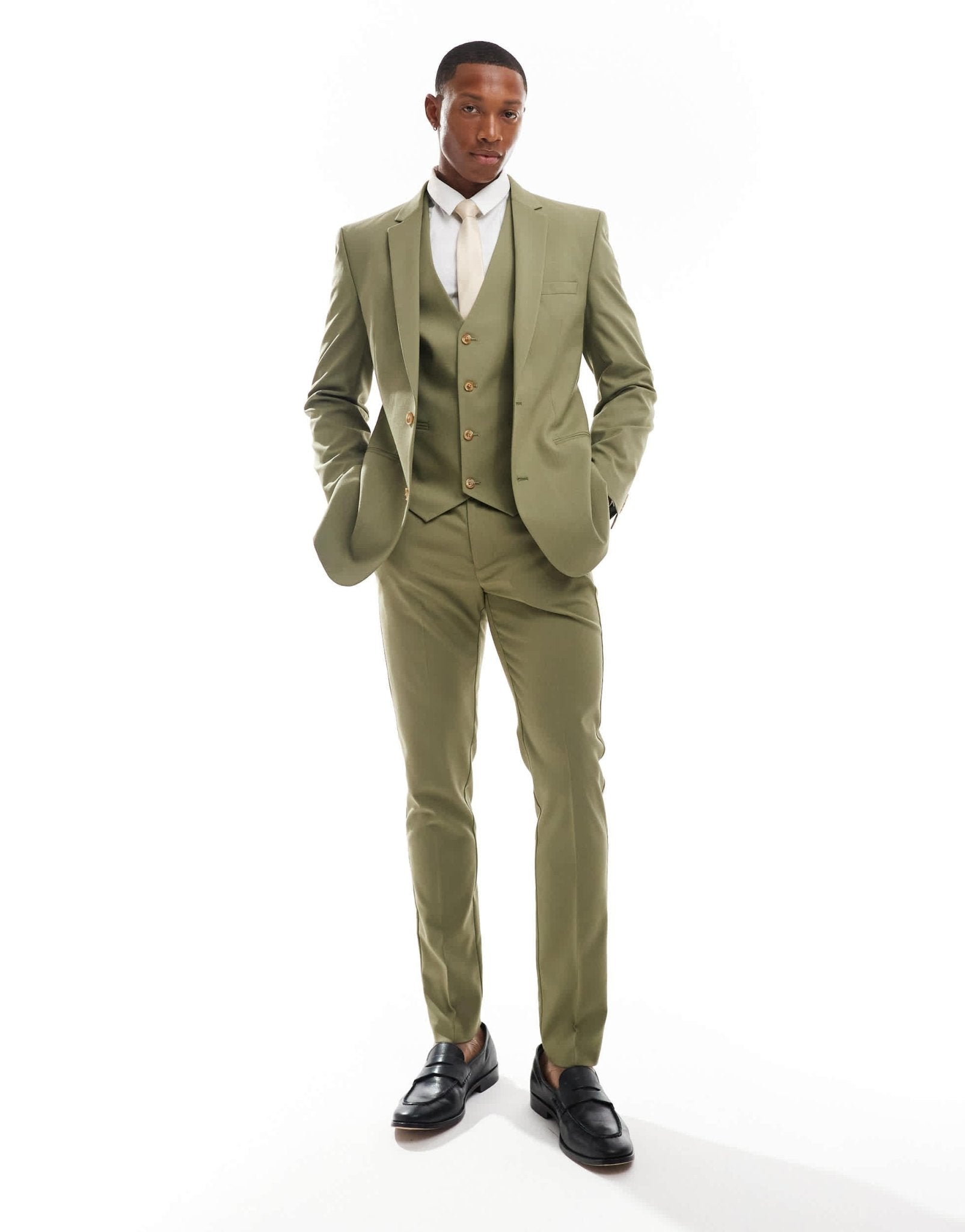 ASOS DESIGN skinny suit trouser in sage - ASOS Sample Sale EU Store
