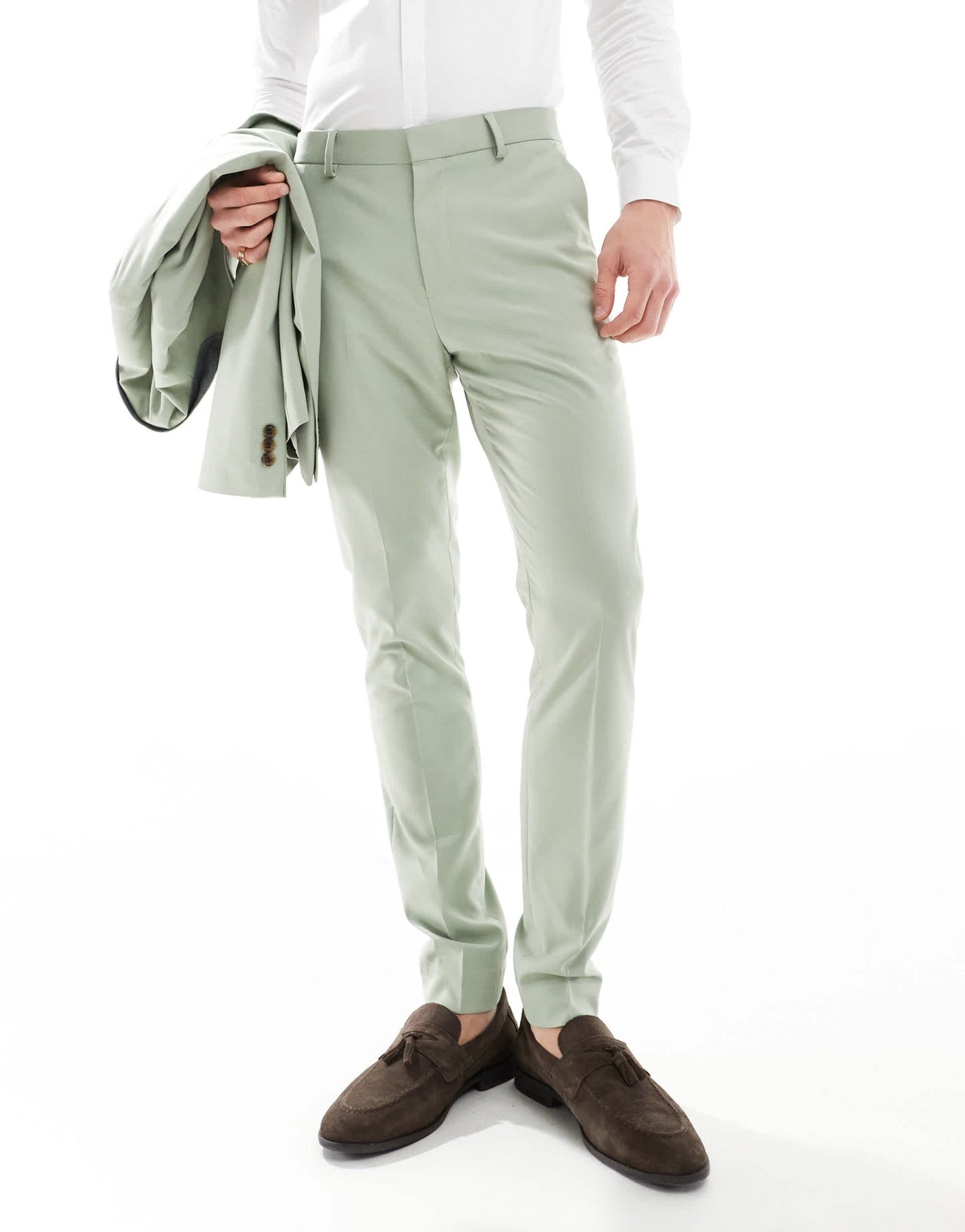 ASOS DESIGN skinny suit trouser in sage - ASOS Sample Sale EU Store