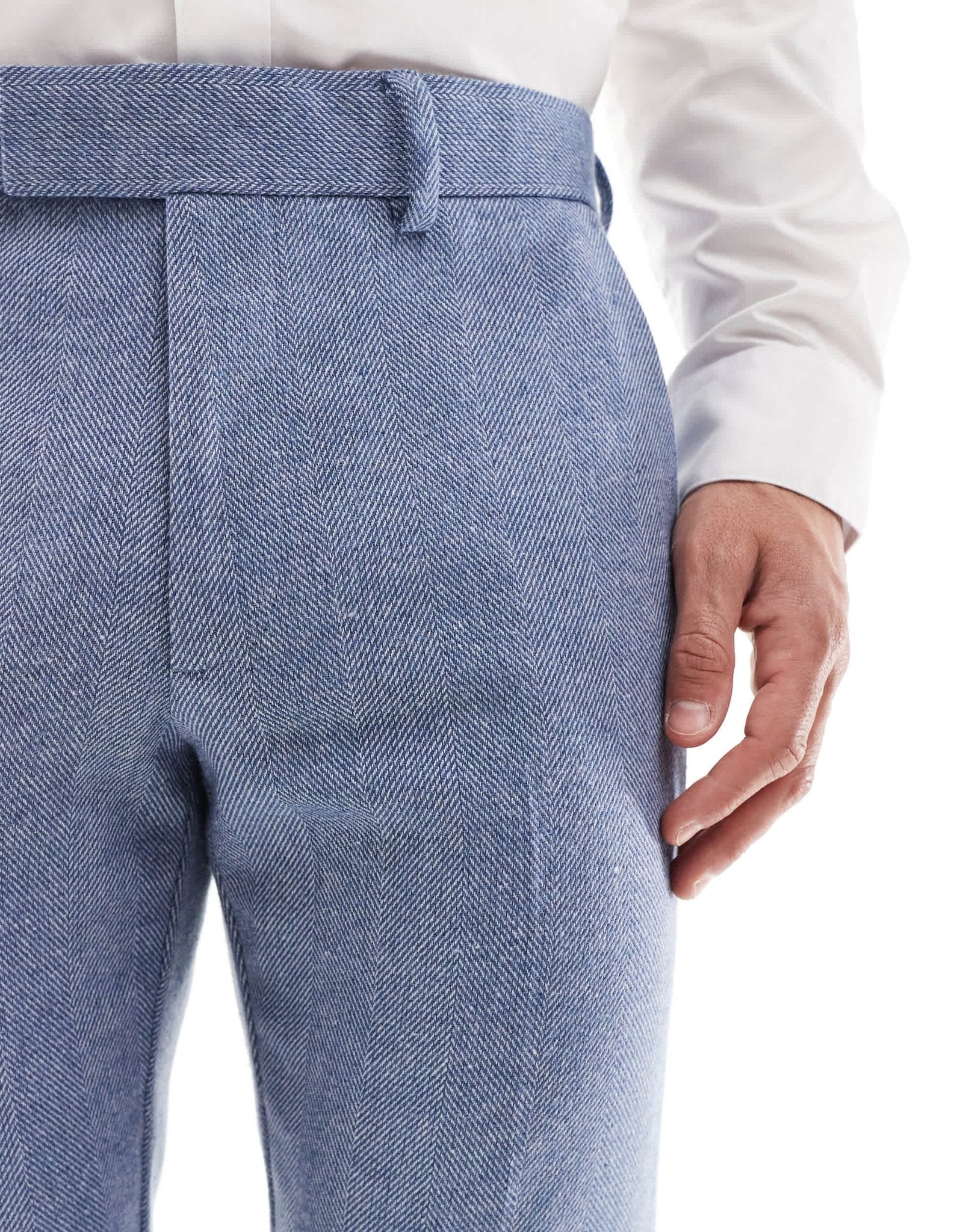 ASOS DESIGN skinny suit trousers with wool in blue - ASOS Sample Sale EU Store