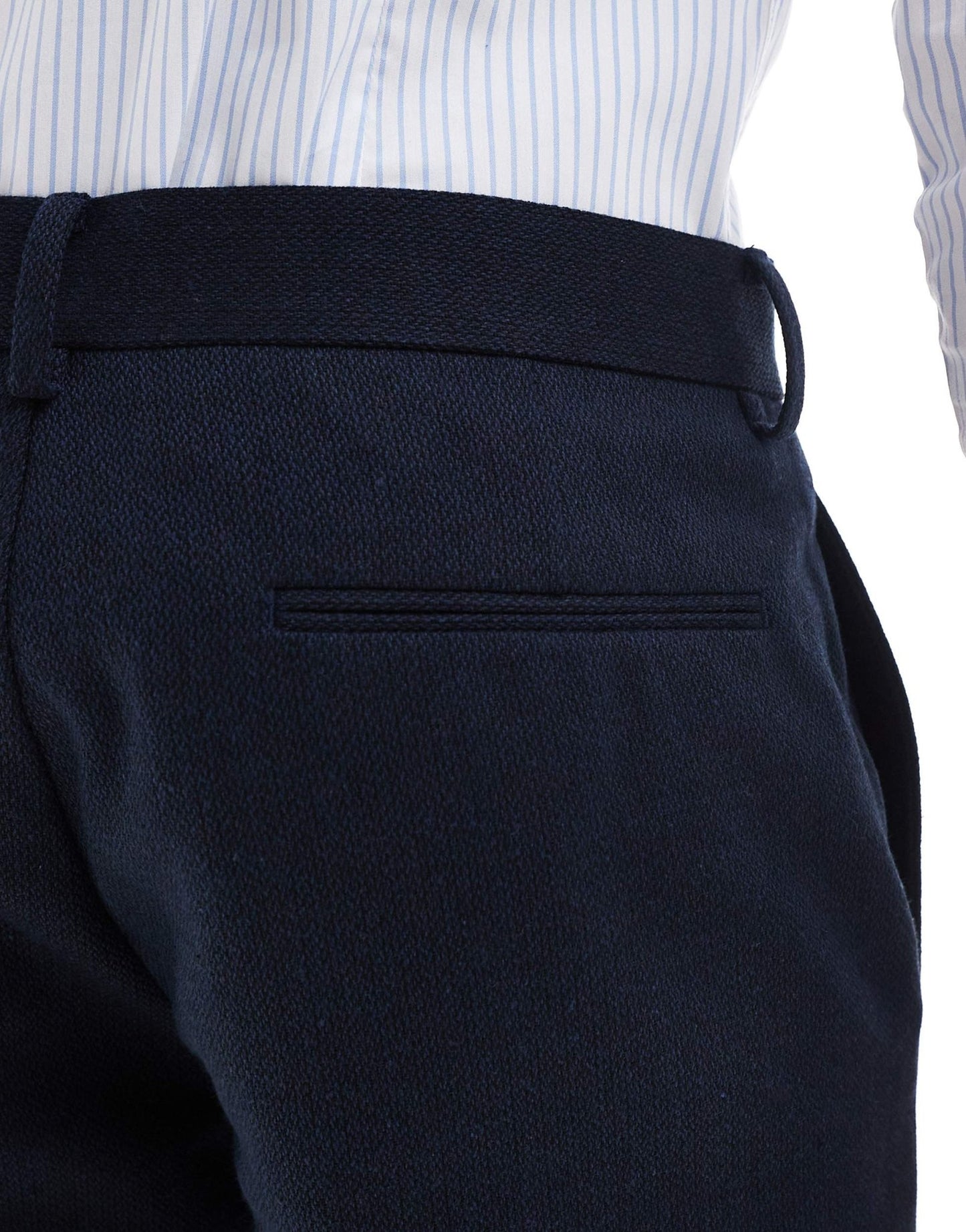 ASOS DESIGN skinny suit trousers with wool in blue barleyweave - ASOS Sample Sale EU Store