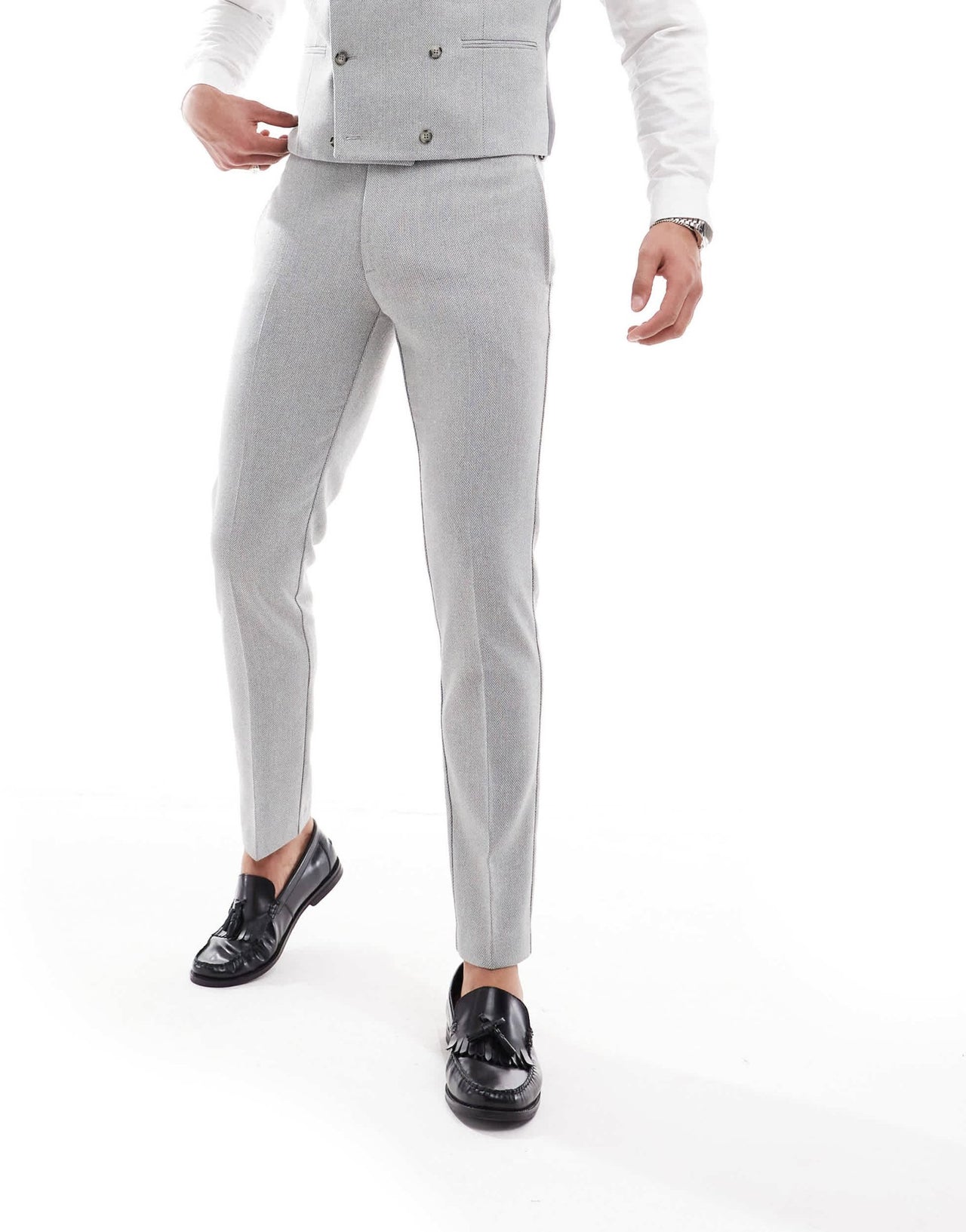 ASOS DESIGN skinny suit trousers with wool in grey - ASOS Sample Sale EU Store
